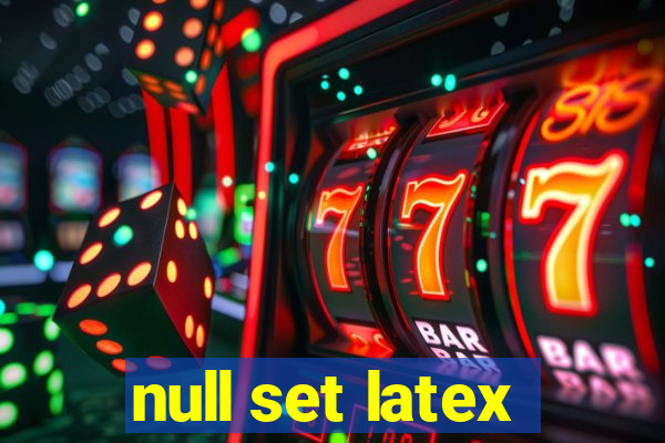 null set latex